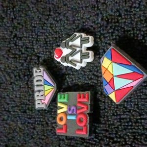 Jibbitz croc charms pride diamond love is love